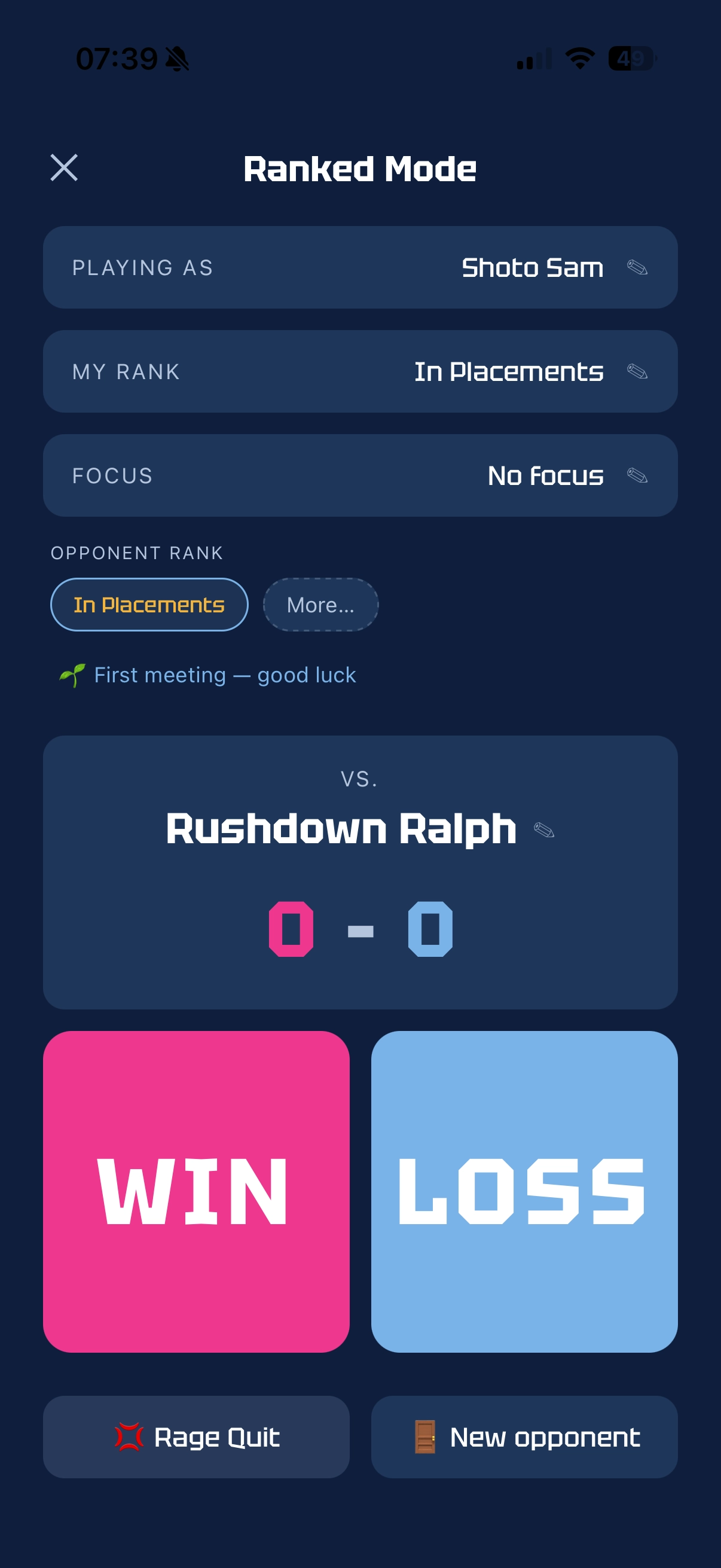 Ranked Mode